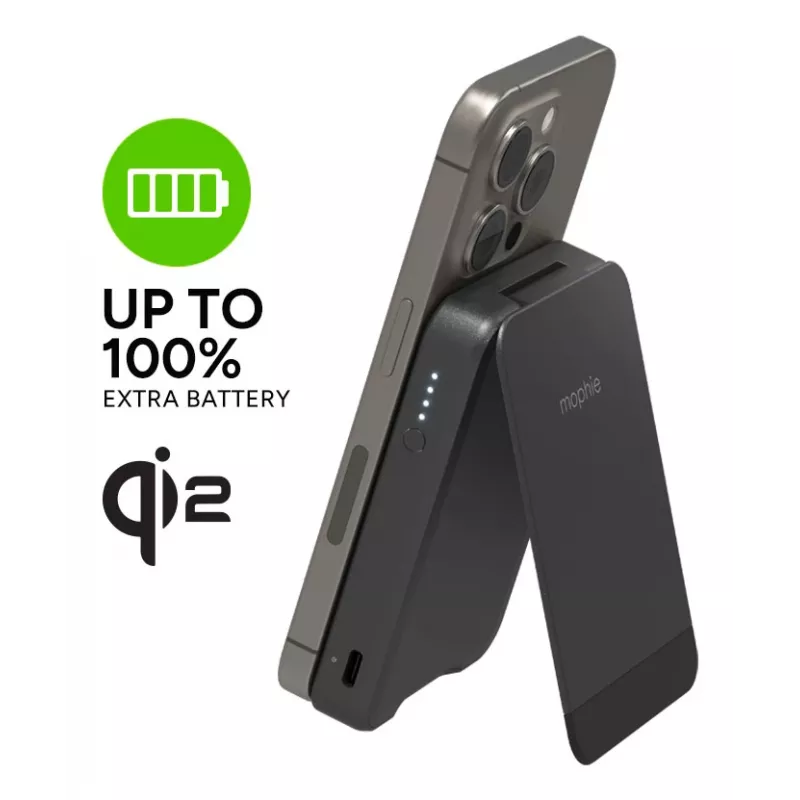 mophie Snap+ Powerstation 10000 mAh bezvadu uzlāde melna