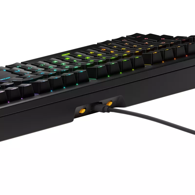 Glorious Gaming GMMK 3 HE 100% Prebuilt Wired Melns - US, Wired, USB, Mechanical, QWERTY, RGB LED, Melns
