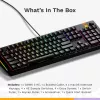 Glorious Gaming GMMK 3 HE 100% Prebuilt Wired Melns - US, Wired, USB, Mechanical, QWERTY, RGB LED, Melns