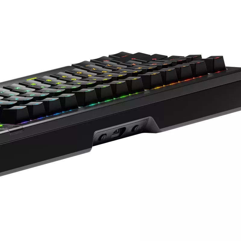 Glorious Gaming GMMK 3 PRO 75% Prebuilt Wireless Melns - US, vadu un bezvadu, USB + RF bezvadu + Bluetooth, mehāniska, QWERTY, RGB LED, melna