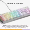 Glorious Gaming GMMK 3 100% Prebuilt Wired balta - US, vadu, USB, mehāniska, QWERTY, RGB LED, balta