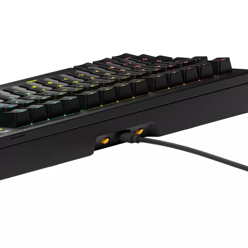 Glorious Gaming GMMK 3 75% Prebuilt Wired Melns - FR, vadu, USB, mehāniska, AZERTY, RGB LED, melna
