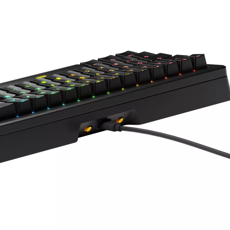 Glorious Gaming GMMK 3 HE 65% Prebuilt Wired Melns - FR, vadu, USB, mehāniska, AZERTY, RGB LED, melna