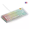 Glorious Gaming GMMK 3 HE 75% Prebuilt Wired balta - FR, vadu, USB, mehāniska, AZERTY, RGB LED, balta