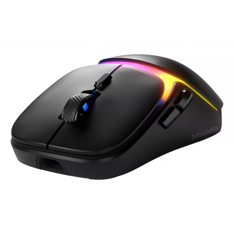 Glorious Gaming Model O3 Wireless spēļu pele - InfinitePlay maināmo bateriju sistēma, 8k aptaujas frekvence, 130M klikšķu optiskie slēdži, īpaši viegla 66 g, 30K DPI optiskais sensors, RGB - melna