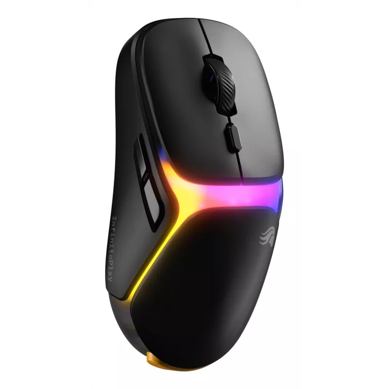 Glorious Gaming Model O3 Wireless spēļu pele - InfinitePlay maināmo bateriju sistēma, 8k aptaujas frekvence, 130M klikšķu optiskie slēdži, īpaši viegla 66 g, 30K DPI optiskais sensors, RGB - melna