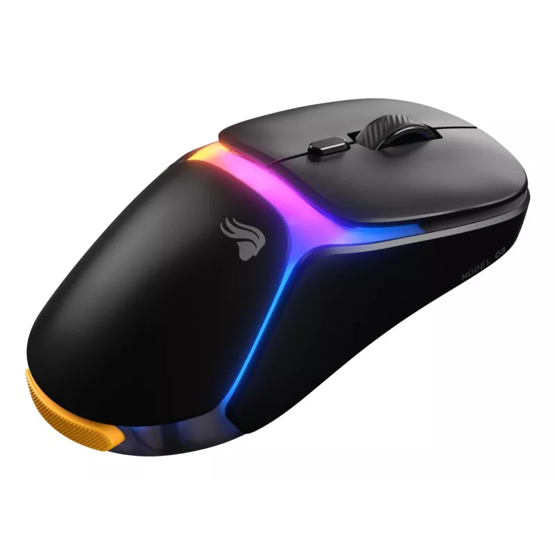 Glorious Gaming Model O3 Wireless spēļu pele - InfinitePlay maināmo bateriju sistēma, 8k aptaujas frekvence, 130M klikšķu optiskie slēdži, īpaši viegla 66 g, 30K DPI optiskais sensors, RGB - melna