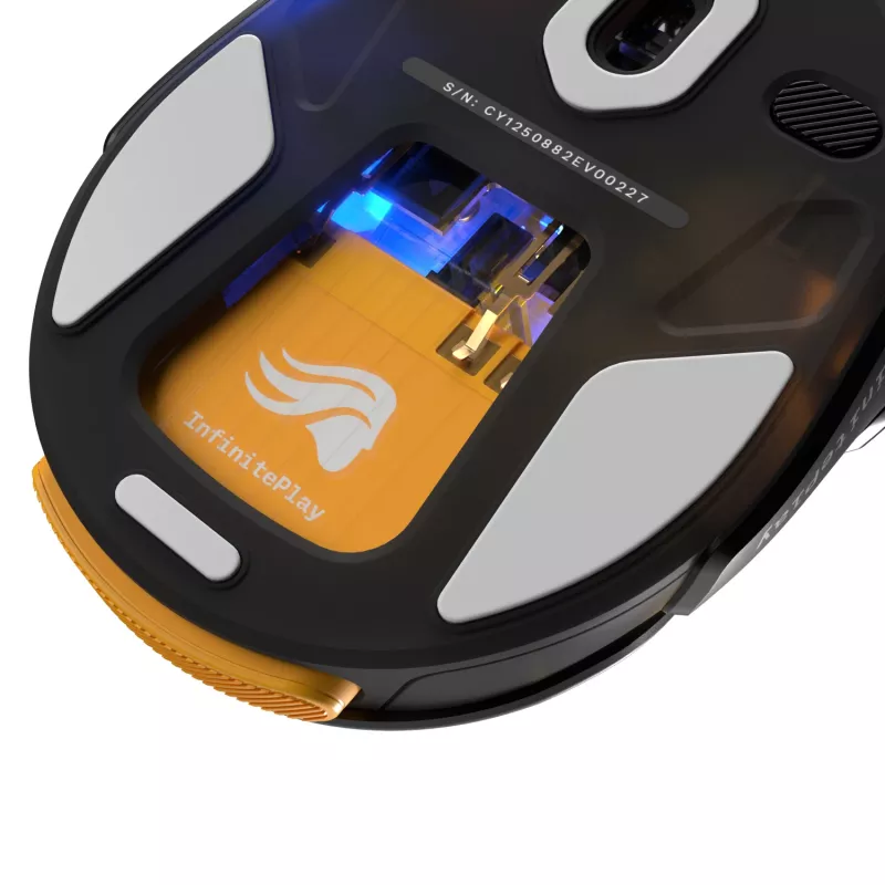 Glorious Gaming Model O3 Wireless spēļu pele - InfinitePlay maināmo bateriju sistēma, 8k aptaujas frekvence, 130M klikšķu optiskie slēdži, īpaši viegla 66 g, 30K DPI optiskais sensors, RGB - melna