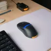 Glorious Gaming Model O3 Wireless spēļu pele - InfinitePlay maināmo bateriju sistēma, 8k aptaujas frekvence, 130M klikšķu optiskie slēdži, īpaši viegla 66 g, 30K DPI optiskais sensors, RGB - melna