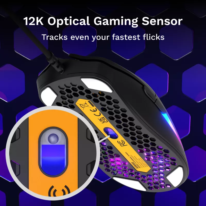 Glorious Gaming Model O Eternal pele labās rokas USB Type-A optiskā 12000 DPI