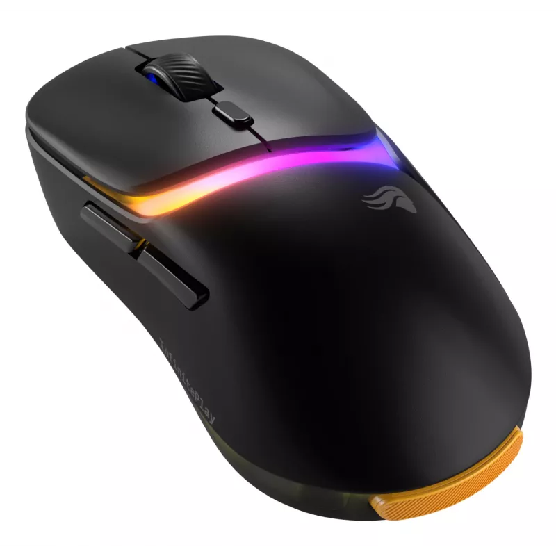 Glorious Gaming Model D3 Wireless Gaming pele - InfinitePlay nomaināmo bateriju sistēma, 8k aptaujas frekvence, 130M klikšķu optiskie slēdži, īpaši viegla 69g, 30K DPI optiskais sensors, RGB - melna