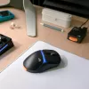 Glorious Gaming Model D3 Wireless Gaming pele - InfinitePlay nomaināmo bateriju sistēma, 8k aptaujas frekvence, 130M klikšķu optiskie slēdži, īpaši viegla 69g, 30K DPI optiskais sensors, RGB - melna