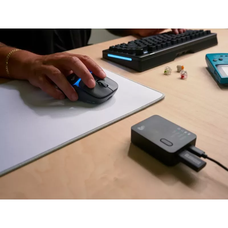 Glorious Gaming Model D3 Wireless Gaming pele - InfinitePlay nomaināmo bateriju sistēma, 8k aptaujas frekvence, 130M klikšķu optiskie slēdži, īpaši viegla 69g, 30K DPI optiskais sensors, RGB - melna