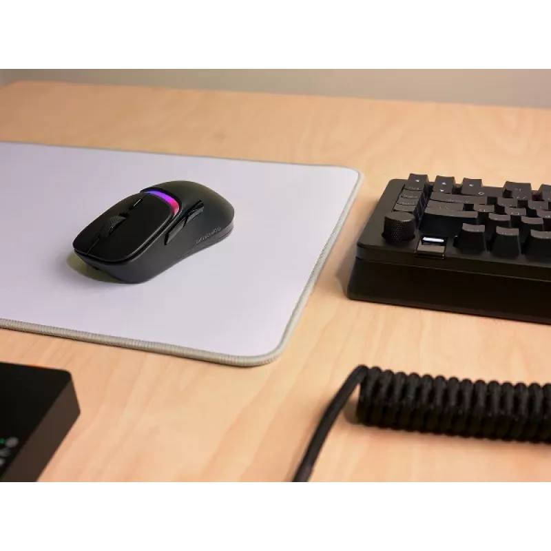 Glorious Gaming Model D3 Wireless Gaming pele - InfinitePlay nomaināmo bateriju sistēma, 8k aptaujas frekvence, 130M klikšķu optiskie slēdži, īpaši viegla 69g, 30K DPI optiskais sensors, RGB - melna
