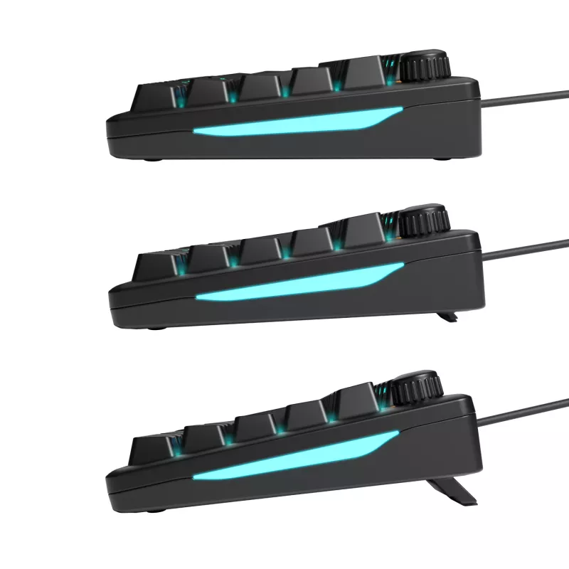 Glorious Gaming GMBK 75% tastatūra USB AZERTY franču melna
