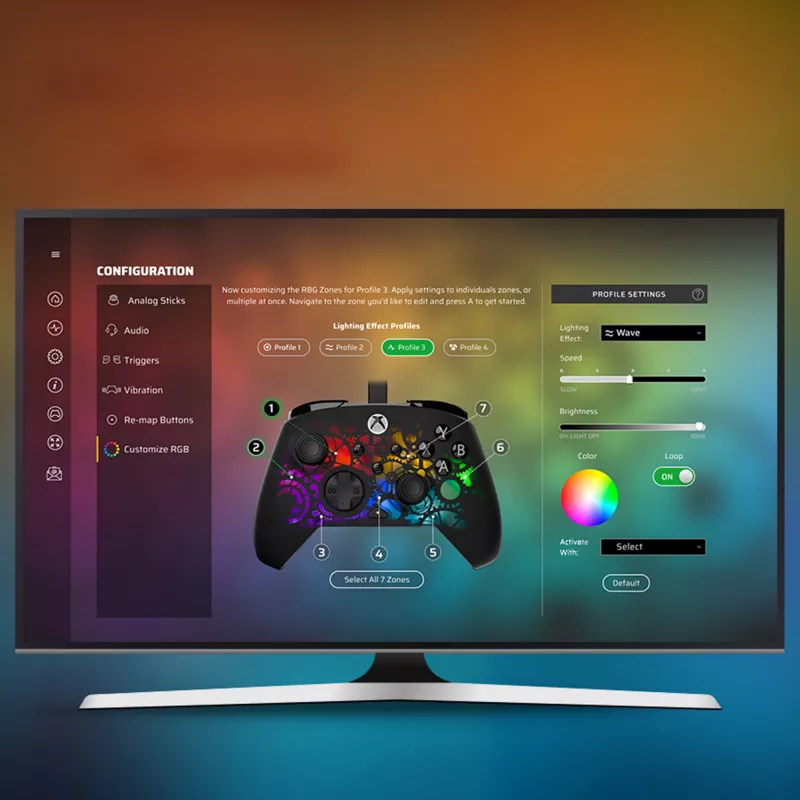 Gamepad Turtle Beach Afterglow Ignite vadu RGB kontrolieris ar pielāgojamu RGB apgaismojumu un pārprogrammējamām pogām