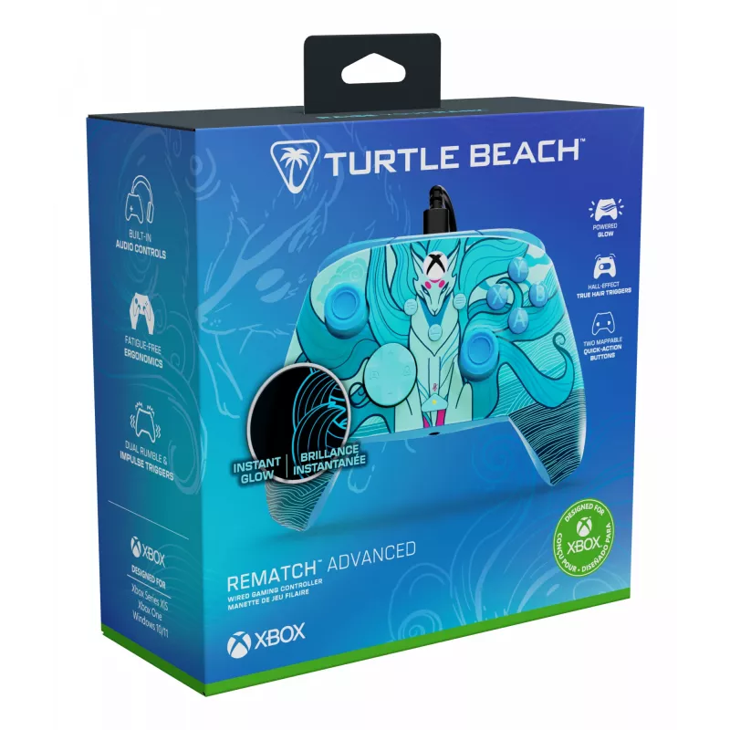 Spēļu kontrolieris Turtle Beach Rematch Advanced Wired 2025 USB Daudzkrāsains Xbox One Xbox One S Xbox One X
