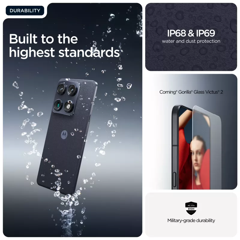 Viedtālrunis Motorola Signature 8 Gen 5, 6,78 collu OLED 2780×1264, 16 GB RAM, 512 GB, 50+50 MP, divu SIM, Android 16, 5200 mAh, tumši zils