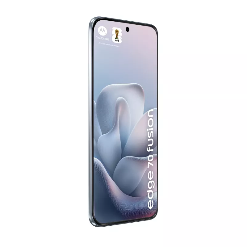 Smartphone Motorola edge 70 fusion — 6.78 collas (17.2 cm) OLED, Snapdragon 7s Gen 3, 12 GB RAM, 256 GB, Dual SIM, 7000 mAh, gaiši zils