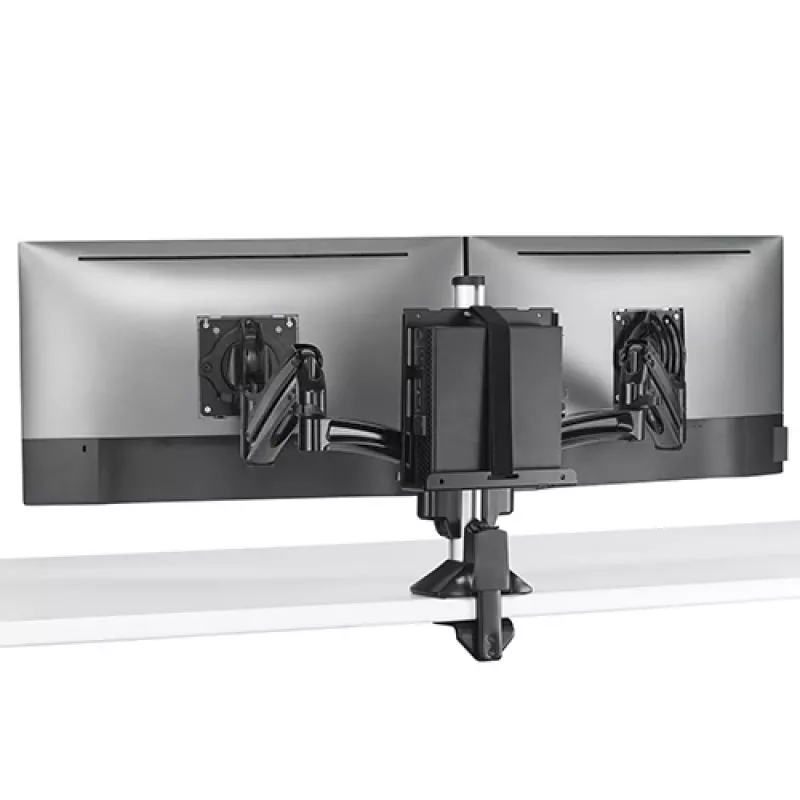 Stiprinājuma komplekts Chief KRA232B — Plāno klientu / PC kolonnas stiprinājums, tērauds, melns, maks. slodze 1,36 kg