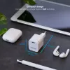 TooQ GAN USB-C/PD sienas lādētājs 30 W, balts, iekštelpām, maiņstrāva, balts