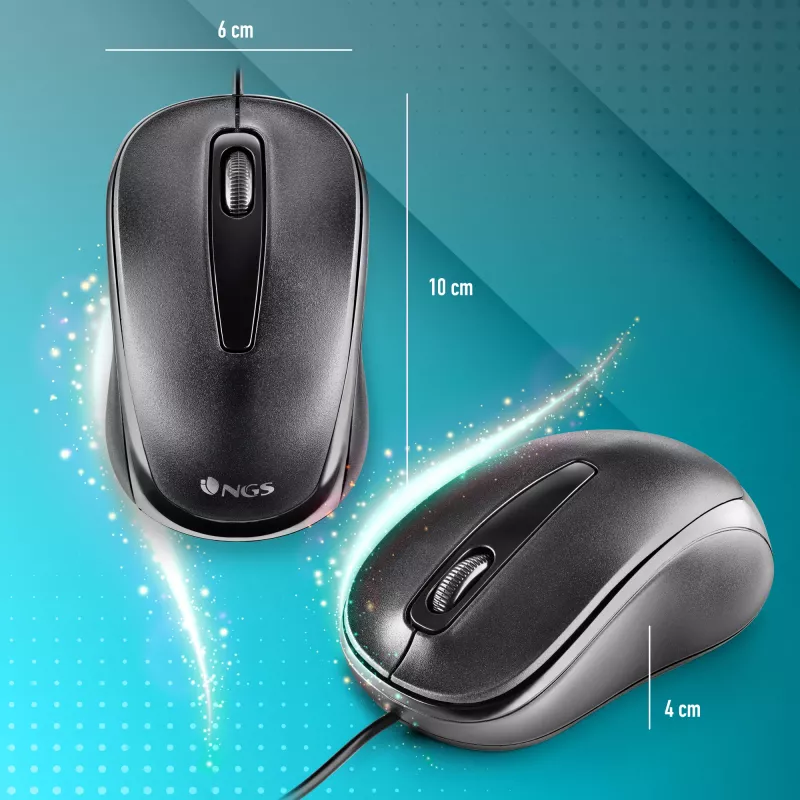 NGS EASY DELTA pele Biroja Piemērota abām rokām USB A tipa Optiskā 1200 DPI