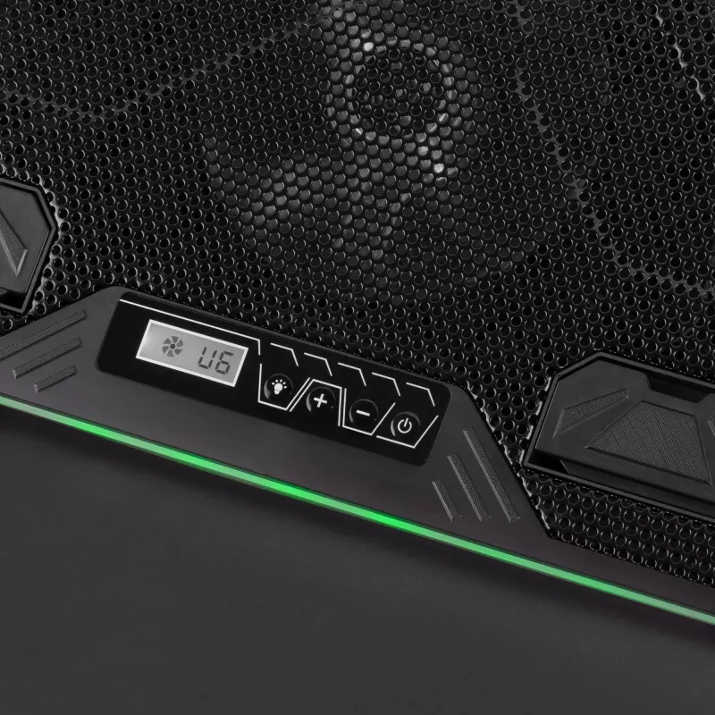 Mars Gaming MNBC6, dzesēšanas paliktnis + statīvs XL 19'' ARGB, 3 ventilatori, mobilais statīvs