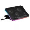 Mars Gaming MNBC6, dzesēšanas paliktnis + statīvs XL 19'' ARGB, 3 ventilatori, mobilais statīvs