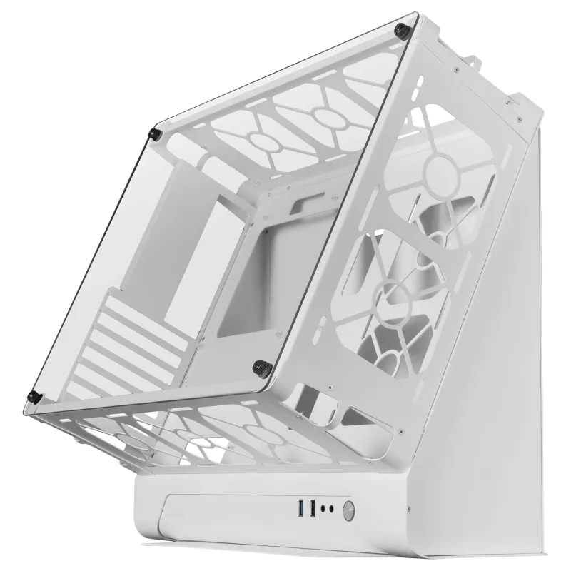 Mars Gaming MCB balta PC Gaming ATX XL Case Custom Premium Edition Modular Dual Chamber Structure