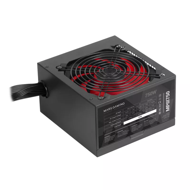 Mars Gaming MPIII750 PC barošanas bloks 750 W ATX 85% efektivitāte 5 gadu garantija
