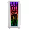 Mars Gaming MC-ART balta ATX spēļu datora korpuss ar abpusēji zīmējamu rūdīto stiklu, ARGB 12 režīmu 12 cm ventilators