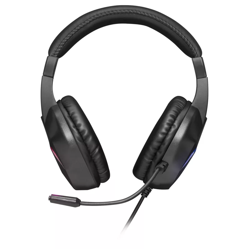 Mars Gaming MH122 Melns, FRGB Over Ear Gaming Headset ar mikrofonu, HiFi skaņa, trokšņu slāpēšana, ultra viegls, PS4 PS5 Xbox Switch planšetdators Windows Mac