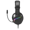 Mars Gaming MH122 Melns, FRGB Over Ear Gaming Headset ar mikrofonu, HiFi skaņa, trokšņu slāpēšana, ultra viegls, PS4 PS5 Xbox Switch planšetdators Windows Mac