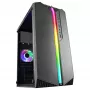 Mars Gaming MC-S1 Melns Kompakts Micro-ATX Spēļu Datora Korpuss ARGB Apgaismojums 12 Režīmi FRGB Ventilators Pilnībā Sānu Logs