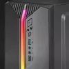 Mars Gaming MC-S1 Melns Kompakts Micro-ATX Spēļu Datora Korpuss ARGB Apgaismojums 12 Režīmi FRGB Ventilators Pilnībā Sānu Logs