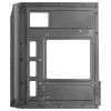 Mars Gaming MC-S1 Melns Kompakts Micro-ATX Spēļu Datora Korpuss ARGB Apgaismojums 12 Režīmi FRGB Ventilators Pilnībā Sānu Logs