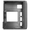 Mars Gaming MC-S2 Melns Kompakts Micro-ATX Spēļu Datora Korpuss ar 2 FRGB Varavīksnes Ventilatoriem, Priekšējo Resti un Pilna Izmēra Sānu Logu
