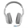 Mars Gaming MHW-100 balta bezvadu austiņām ARGB Flow Removable ENC Microphone Ultra-lightweight Active ENC + Passive Noise Cancellation Universal Compatibility