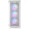 Mars Gaming MC-C balta PC ATX korpuss ar metāla sieta priekšējo paneli, rūdīta stikla logu un 3 priekšējiem FRGB 120 mm ventilatoriem