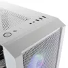 Mars Gaming MC-C balta PC ATX korpuss ar metāla sieta priekšējo paneli, rūdīta stikla logu un 3 priekšējiem FRGB 120 mm ventilatoriem