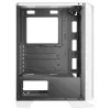 Mars Gaming MC-C balta PC ATX korpuss ar metāla sieta priekšējo paneli, rūdīta stikla logu un 3 priekšējiem FRGB 120 mm ventilatoriem