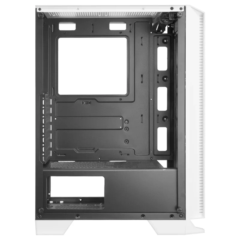 Mars Gaming MC-C balta PC ATX korpuss ar metāla sieta priekšējo paneli, rūdīta stikla logu un 3 priekšējiem FRGB 120 mm ventilatoriem