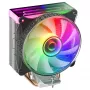 Mars Gaming MCPU-VR melns CPU radiators ar dubulto bezgalības spoguļa ARGB efektu, 4 HCT siltuma caurulītēm, 180 W TDP un ultraklusu 12 cm PWM ventilatoru