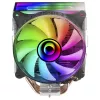 Mars Gaming MCPU-VR melns CPU radiators ar dubulto bezgalības spoguļa ARGB efektu, 4 HCT siltuma caurulītēm, 180 W TDP un ultraklusu 12 cm PWM ventilatoru