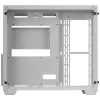 Mars Gaming MCV3 balta Custom XXL E-ATX Gaming Tower Front and Side Tempered Glass Window Dual Chamber Modular Frame