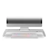 Mars Gaming MGS-ONE balta Chroma RGB monitora statīvs regulējama izmēra viedtālruņa un planšetdatora statīvs ar priekšējo USB 2.0