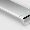 Mars Gaming MGS-ONE balta Chroma RGB monitora statīvs regulējama izmēra viedtālruņa un planšetdatora statīvs ar priekšējo USB 2.0