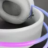 Mars Gaming MH-GLOW balta 360° Full Chroma RGB Flow galvas austiņas ar trokšņu slāpēšanas mikrofonu, ultra vieglu dizainu, atmiņas putu ausu spilventiņiem un universālu savietojamību