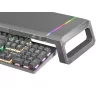 Mars Gaming MGS-ONE Melns Chroma RGB Monitora statīvs regulējama izmēra viedtālruņa un planšetdatora statīvs priekšējais USB 2.0