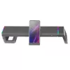 Mars Gaming MGS-ONE Melns Chroma RGB Monitora statīvs regulējama izmēra viedtālruņa un planšetdatora statīvs priekšējais USB 2.0